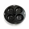 Norpro Nonstick Metal 4 Egg Poacher Pan - Fits 10 to 12" Skillets